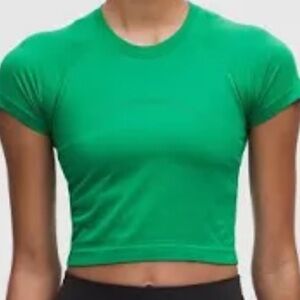 Lululemon Athletica Vibrant Green Crop Top